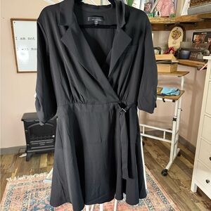 White House Black Market Black Wrap Dress